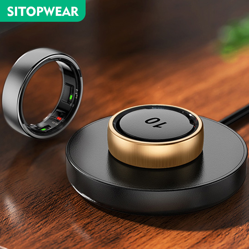 Smart Ring Blood Oxygen Temperature Sensor - 2025 mężczyźni kobiety inteligentny pierścień monitorowanie