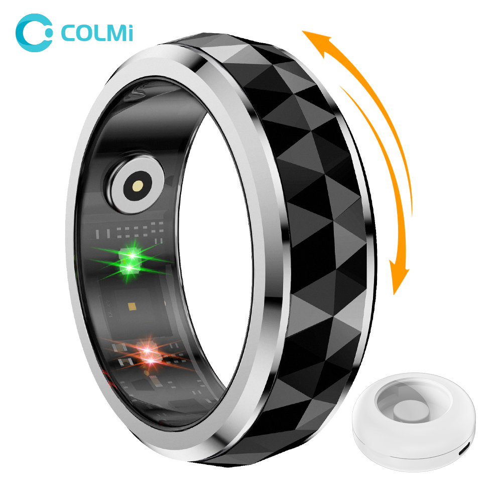 Smart Ring Health Tracker Heart Rate Sleep - 2024 COLMI R11 Smart Ring, Fidget