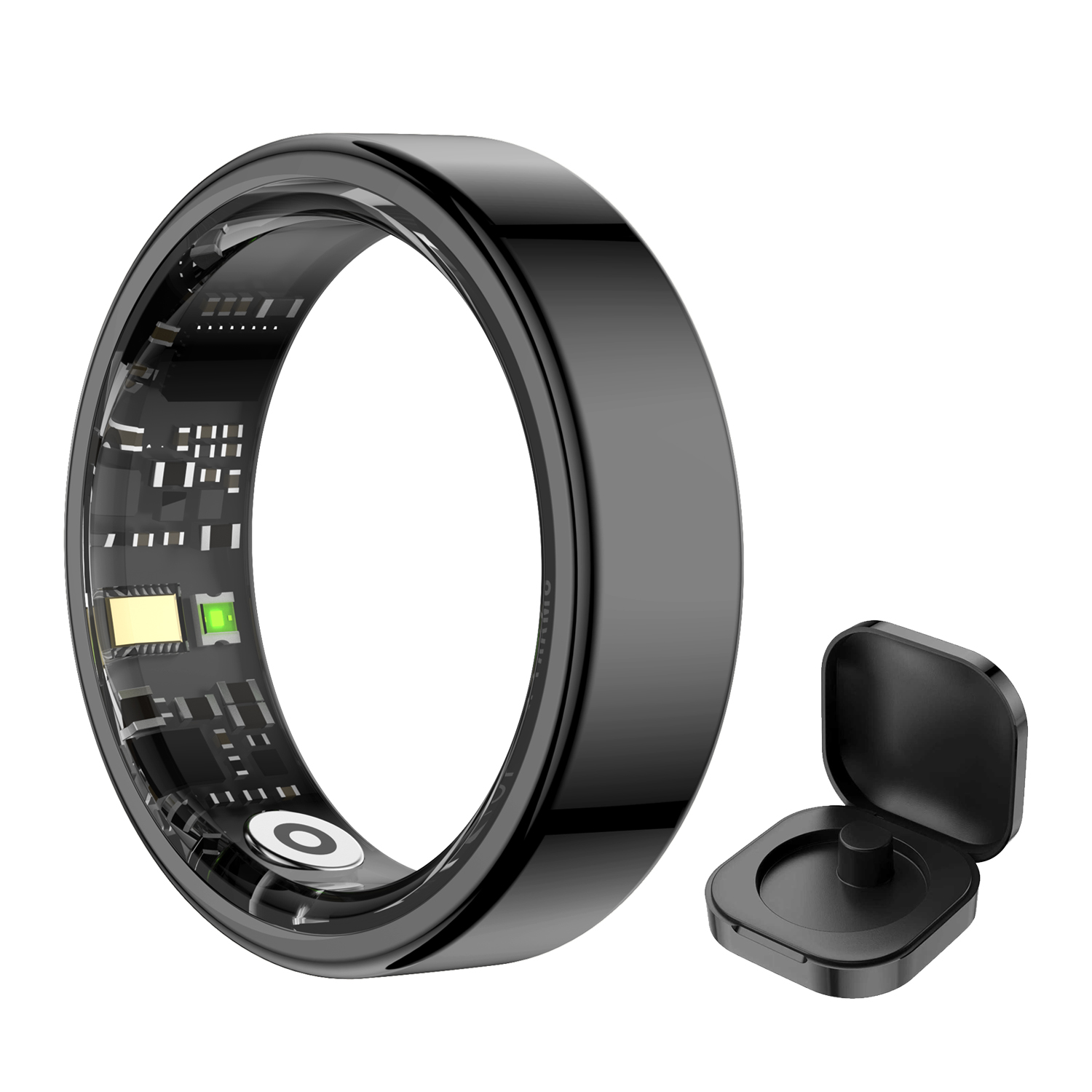 Smart Ring Step Calorie Fitness Monitor - Inteligentny pierścień do monitorowania zdrowia, tętna