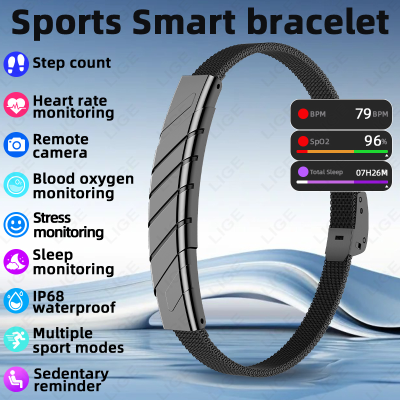 Smart Ring Step Calorie Fitness Monitor - LIGE – inteligentna bransoletka sportowa, monitor