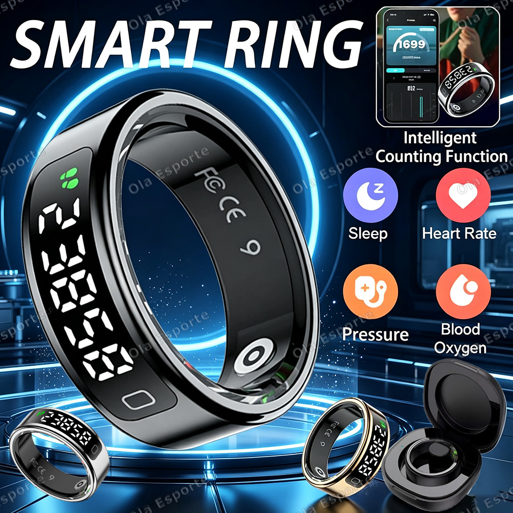 Smart Ring Health Tracker Heart Rate Sleep - Nowy inteligentny pierścień z funkcją liczenia,