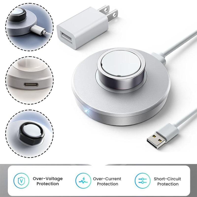 Przenośna stacja ładująca USB  – Smart Ring Wireless Magnetic Charger Dock recenzja i cena