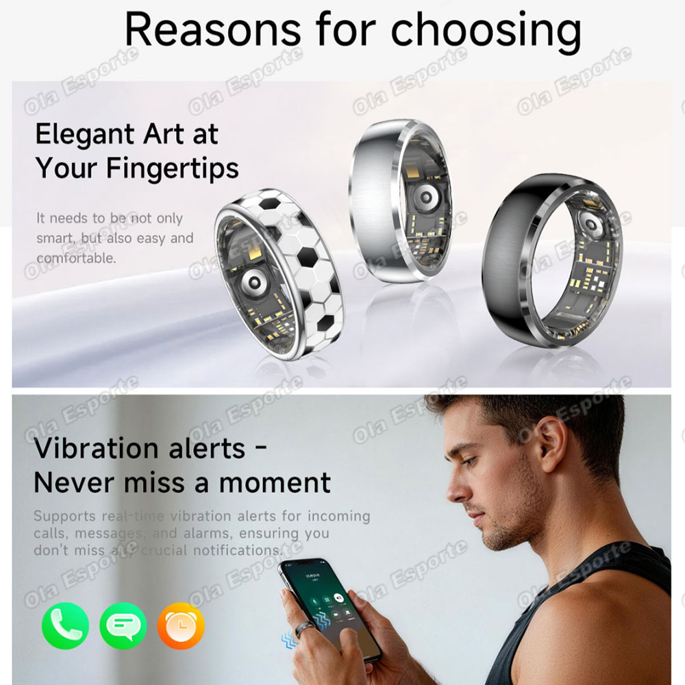Inteligentny pierścień z funkc – Smart Ring Step Calorie Fitness Monitor recenzja i cena