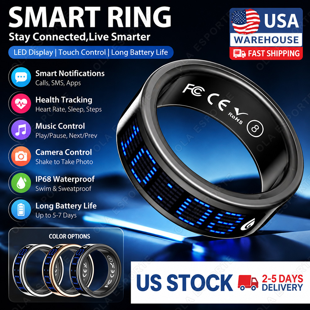 Nowy inteligentny pierścień z  – Smart Ring Step Calorie Fitness Monitor recenzja i cena