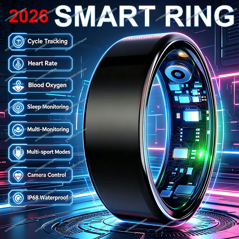 Nowy inteligentny pierścień do – Smart Ring Health Tracker Heart Rate Sleep recenzja i cena