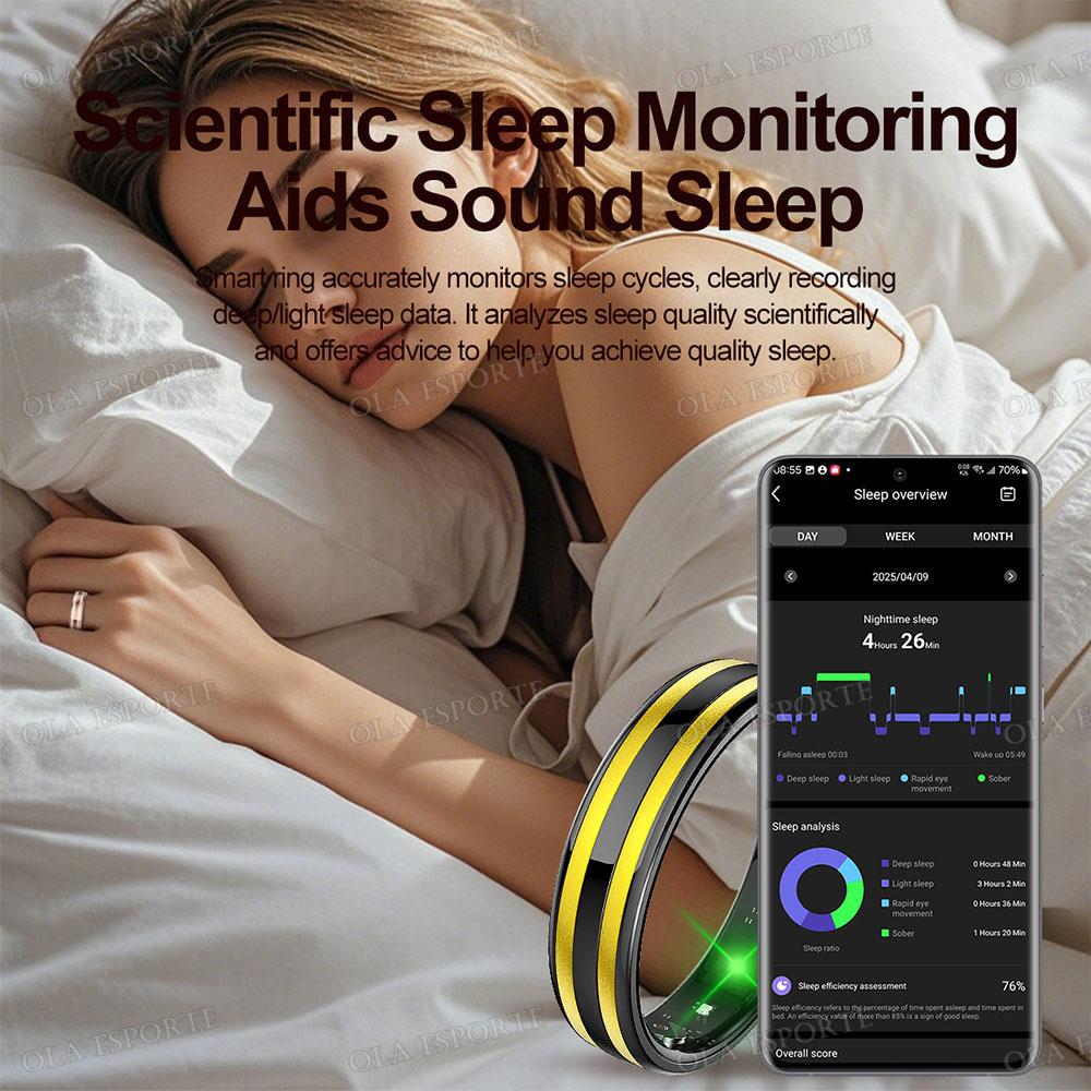 Inteligentny pierścień z funkc – Smart Ring Health Tracker Heart Rate Sleep recenzja i cena