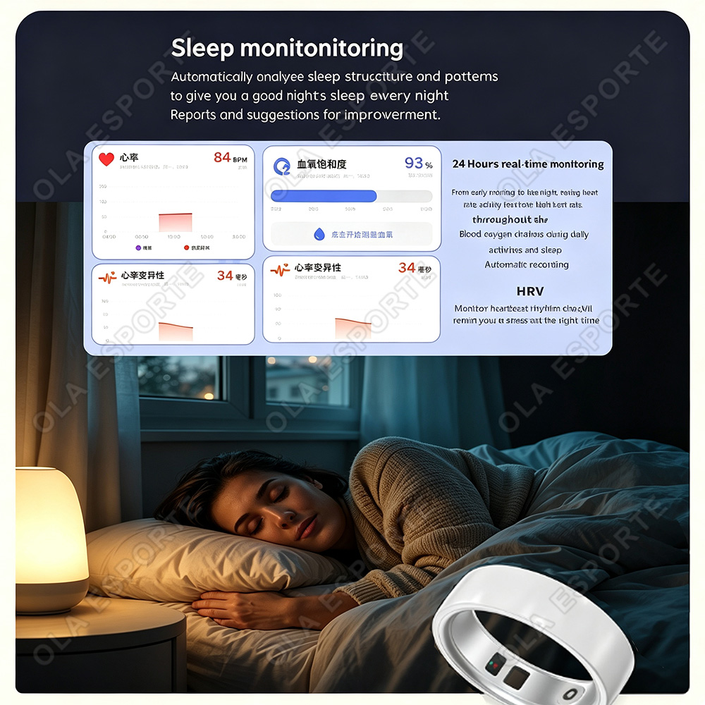 Ceramiczny inteligentny pierśc – Smart Ring Health Tracker Heart Rate Sleep recenzja i cena