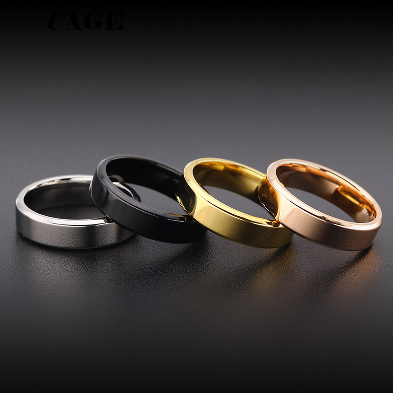 UAGE wysokiej jakości tytanowe – Smart Ring Stainless Steel Black Gold recenzja i cena