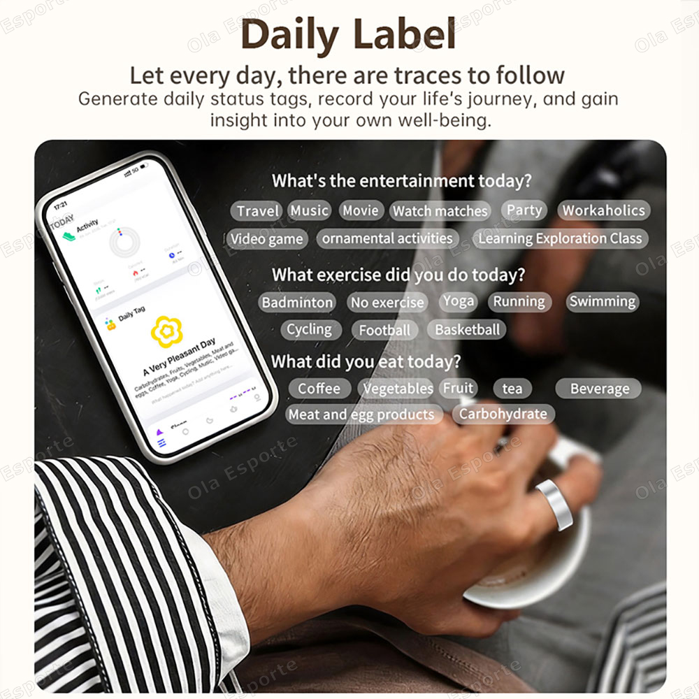 Inteligentny pierścień fitness – Smart Ring Step Calorie Fitness Monitor recenzja i cena