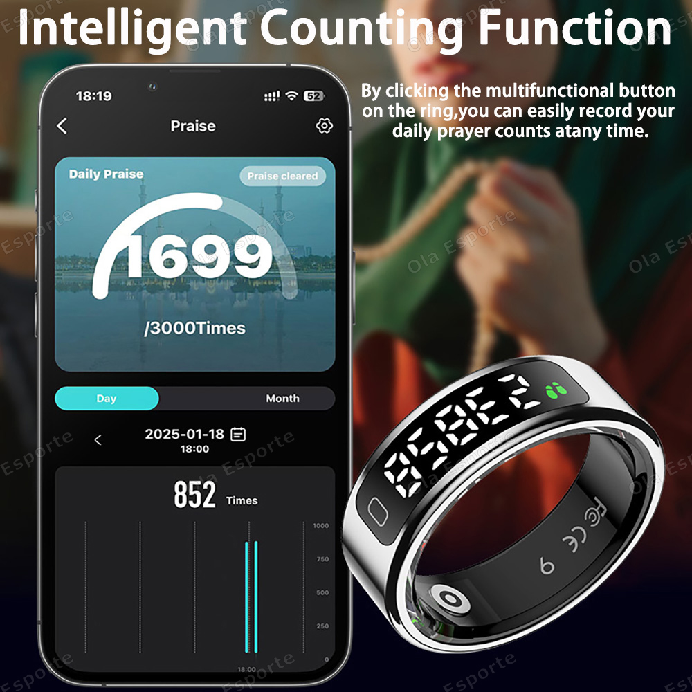 Nowy inteligentny pierścień z  – Smart Ring Health Tracker Heart Rate Sleep recenzja i cena
