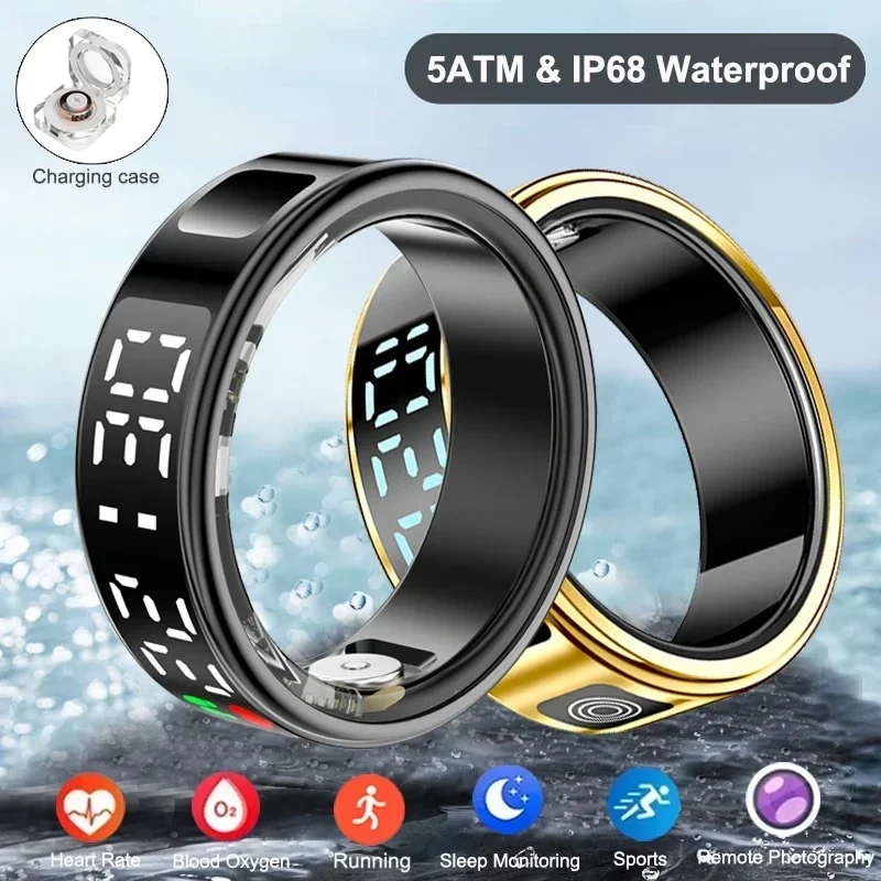 Inteligentny pierścień dla męż – Smart Ring Health Tracker Heart Rate Sleep recenzja i cena