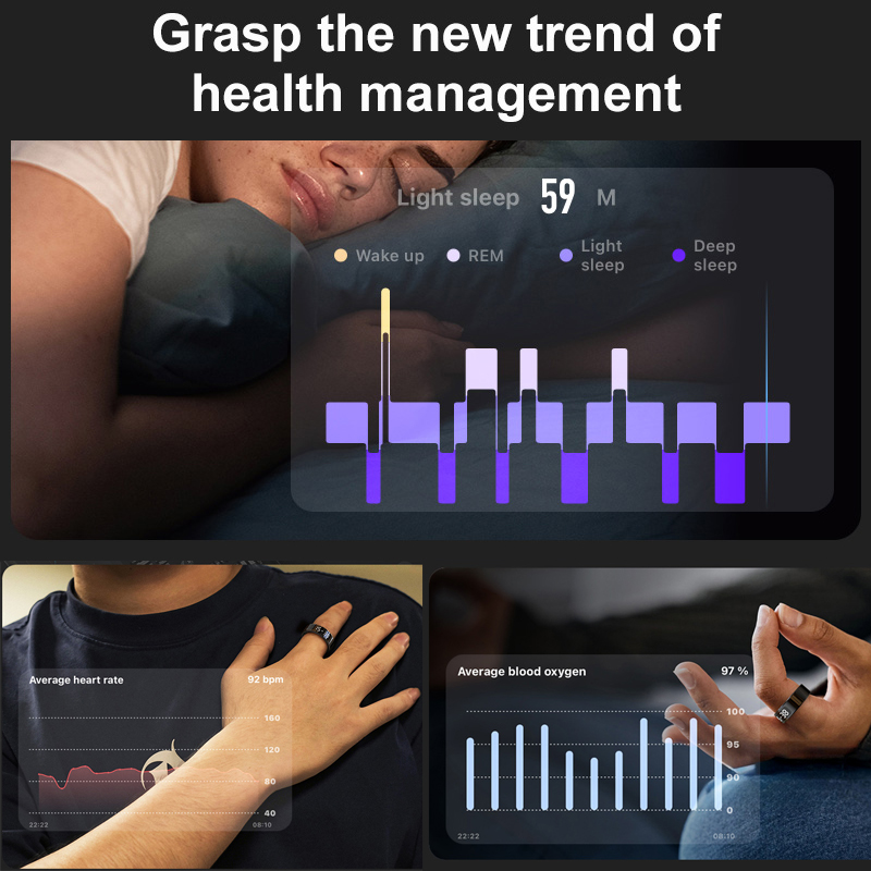 AMZMAX R11C ekran wyświetlacza – Smart Ring Health Tracker Heart Rate Sleep recenzja i cena